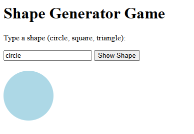 Shape Generator Screenshot